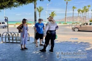 Policía Turística refuerza vigilancia en malecón y zona Centro de La Paz