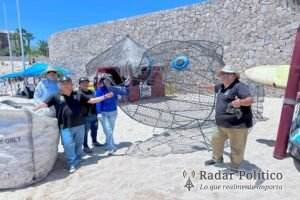 Retira Zofemat Los Cabos 125 kilos de PET para reciclaje en playa El Chileno
