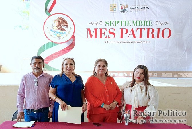 Delegación de Cabo San Lucas arranca festejos patrios en la colonia Lomas Altas