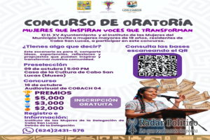 Invitan a mujeres de Cabo San Lucas a participar en Concurso de Oratoria