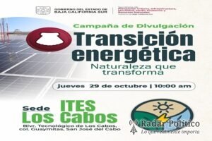 Realizará SEPUIMM campaña sobre transición energética en San José del Cabo