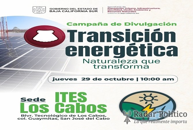 Realizará SEPUIMM campaña sobre transición energética en San José del Cabo