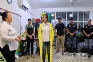 Supervisa Sol Delgado en recorrido nocturno operatividad de refugios temporales en Los Cabos