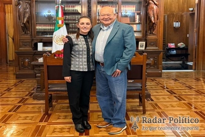 Acuerdan Víctor Castro y Claudia Sheinbaum impulsar proyectos prioritarios para BCS